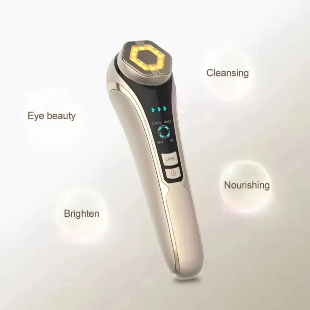 Handheld RF Huidverstrakking Apparaat Anti-Rimpel Gezichtslifting Oogmassage Oplaadbaar Schoonheidshulpmiddel voor thuisgebruik voor verjonging
