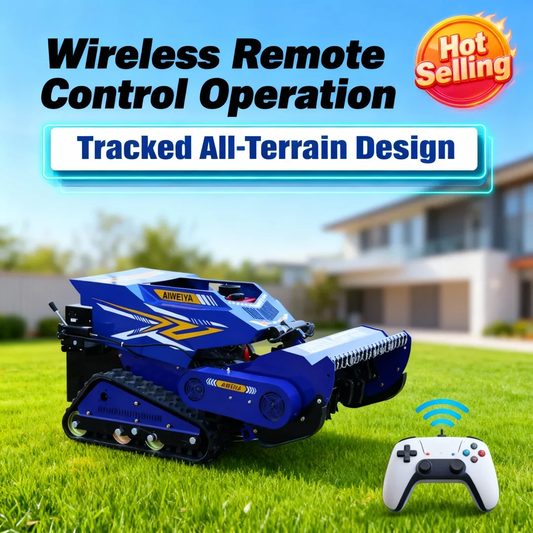 Customized Quick New Order Remote Control Lawn Mower - Robot Flail Lawn Mower Efficient Grass Cutter Machine