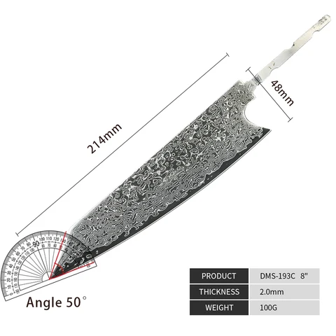 Нож Amber, высококачественный кухонный инструмент, лезвие из японской дамасской стали, очень хорошая цена, международная доставка топ 6 дамасский нож оригинальный - №3