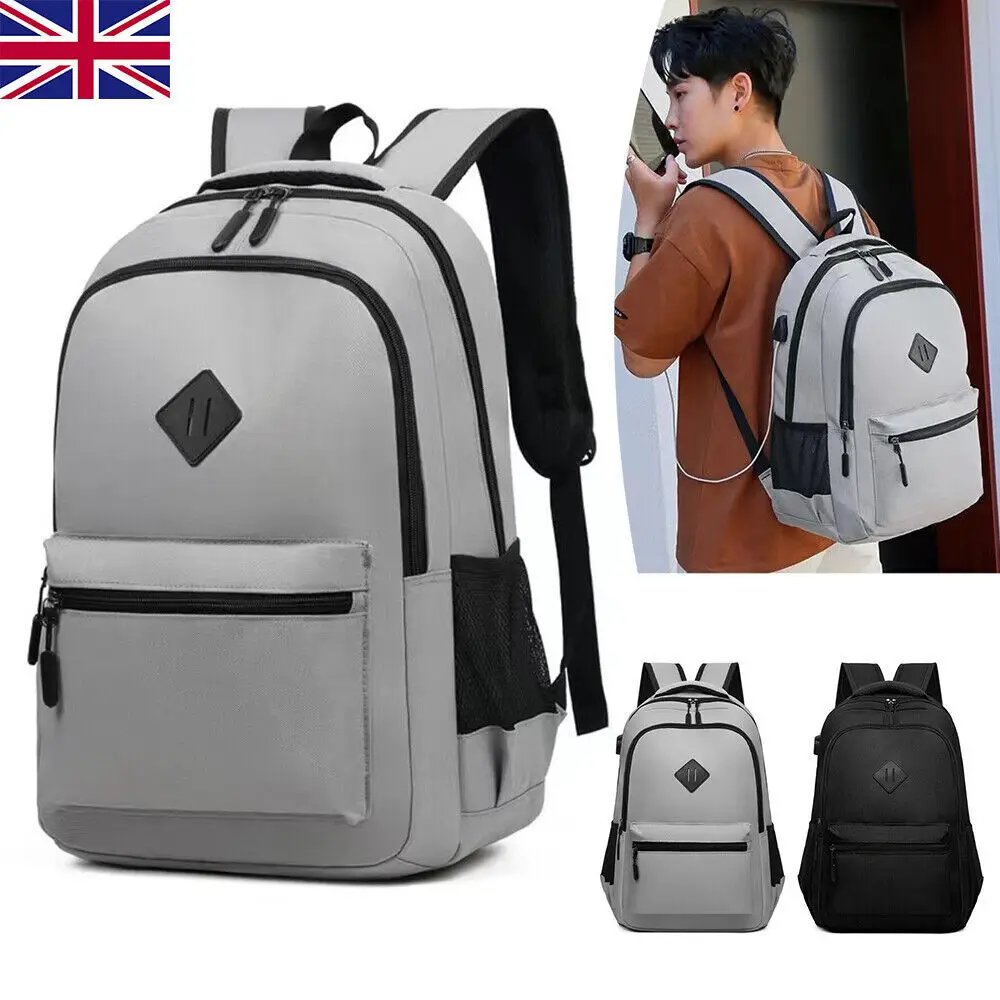 Men Women Boys Laptop Backpack Waterproof Large Mens Rucksack Travel School Bag~