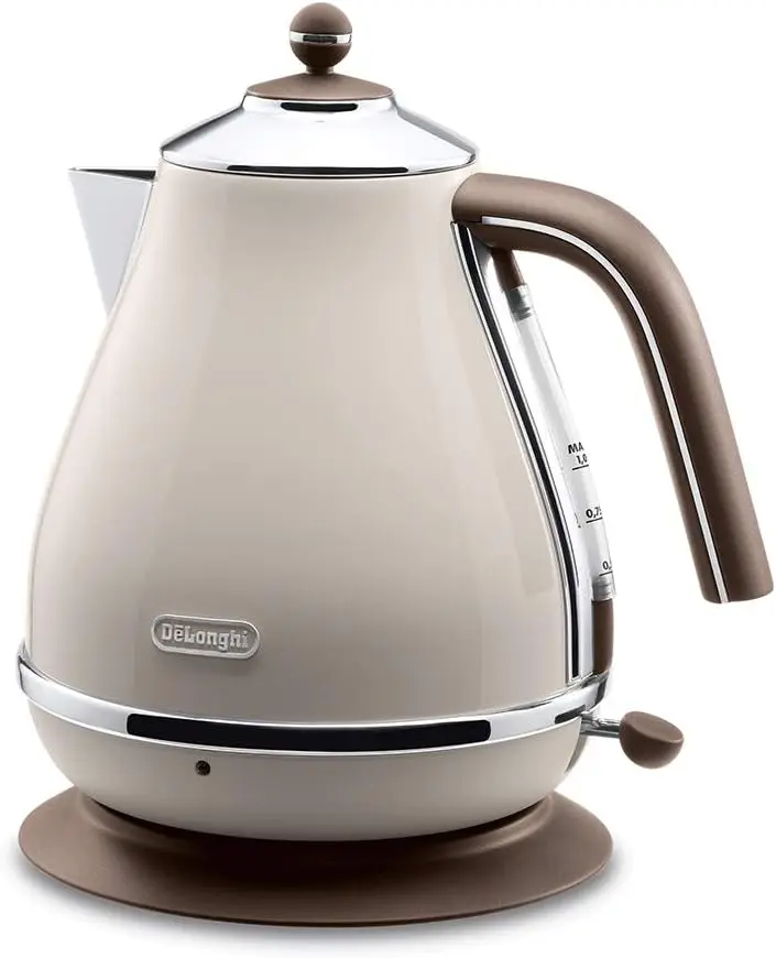 Waterkoker (1,0 L) Geiked Icona Vintage Collectie KBOV1200J-BG (Dolce Beige)【Japan Huiselijke Echte Producten��