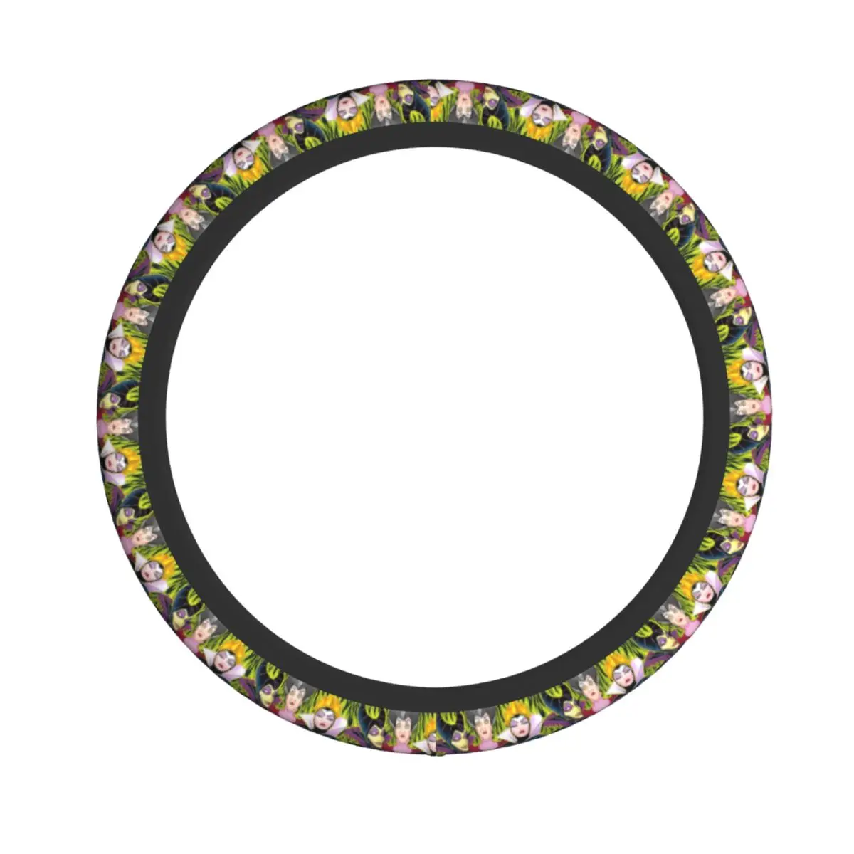 

Villains Car Steering Wheel Cover Funny Protective Decoration for 14.5-15Inches Custom DIY Steering Cover