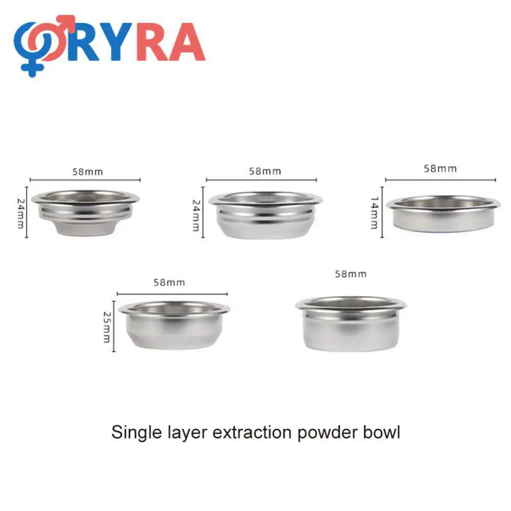 Filter Bowl Single Layer 51mm Portable Double Powder Wholesale Coffee Filter Food Safety Grade Stainless Steel Strainer