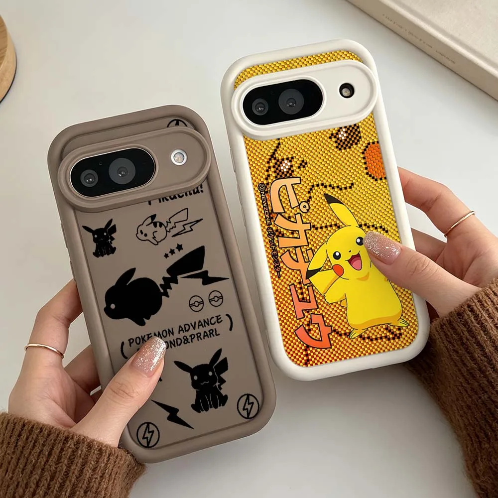 P-Pokemons P-Pikachus Art For Google Pixel 10 9 8A 8 7 7A Pro XL 5G Eye Ladder Weiche, stoßfeste Silikonhülle für das Telefon