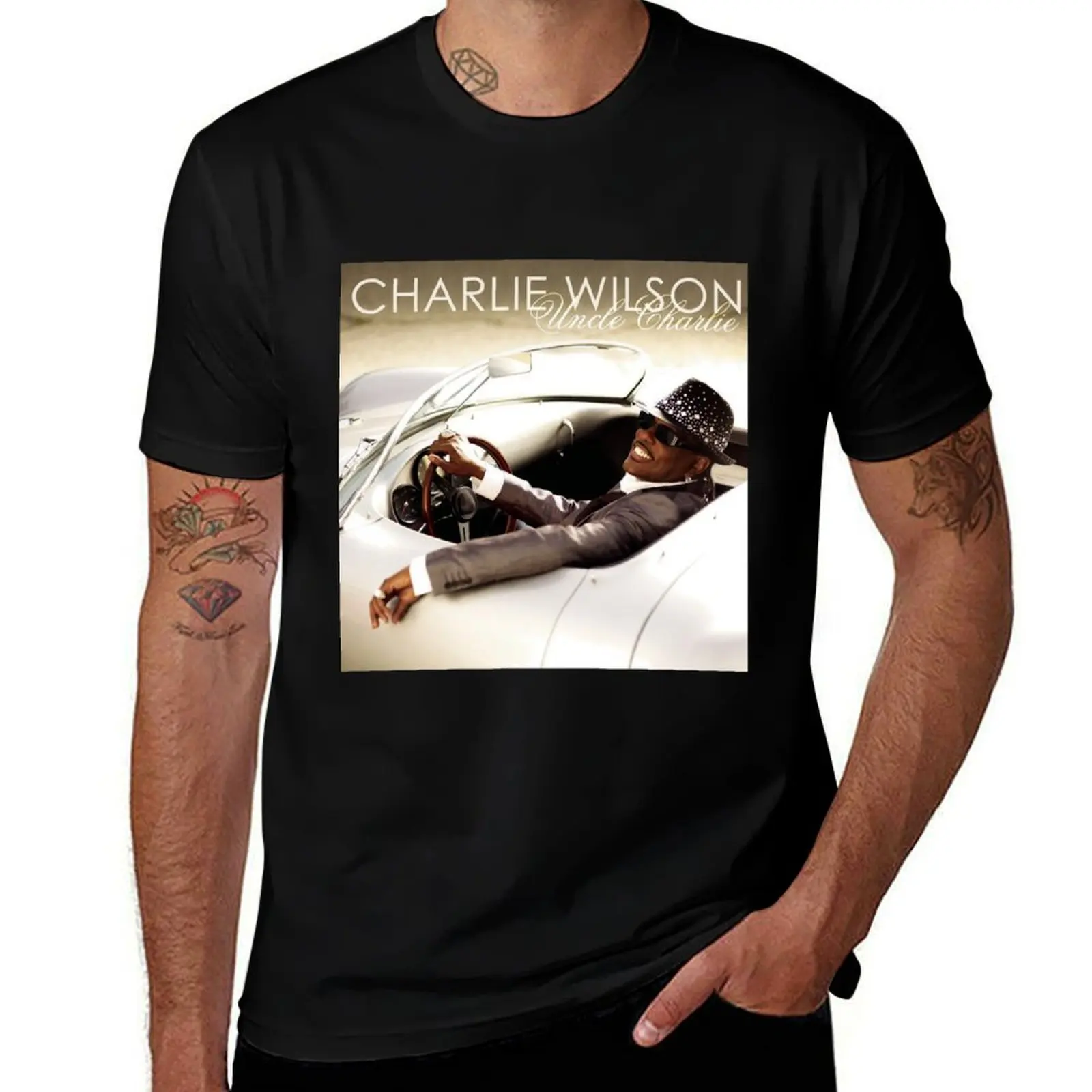 

Charlie Wilson uncle charlie T-Shirt man t shirt cotton man tshirt T-Shirt