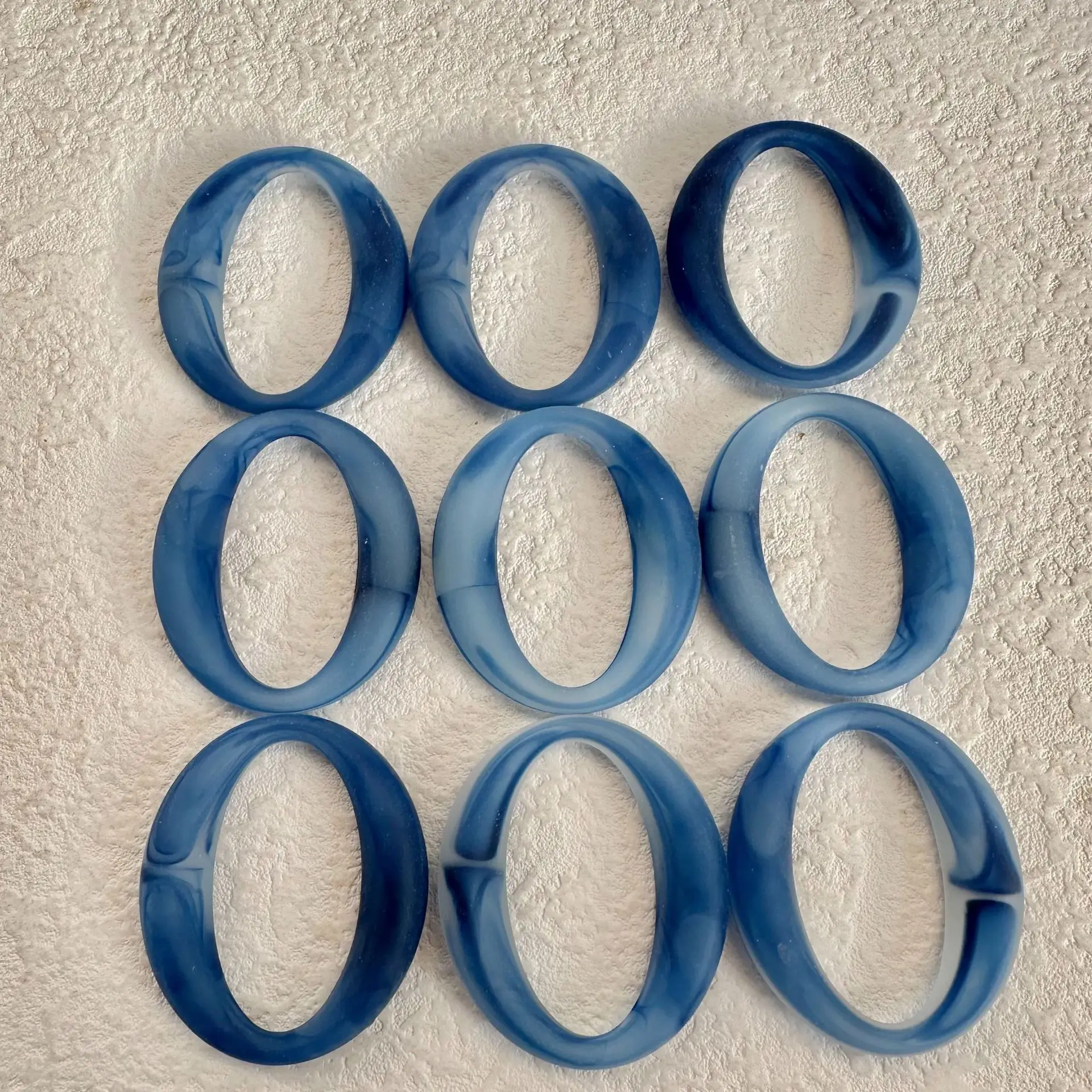10pcs Handmade Ellipse Jewelry Connectors Hollow Acrylic Print Pendants Diy Earring Necklace Jewelry Making Findings Accessories