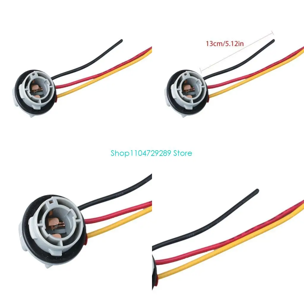 

D8KE 2Pcs 1157 BAY15D Bulb Socket Car LED Light Base Connector for Car Brake Light