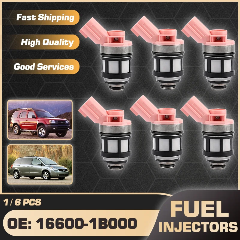 

1/6 Pcs For Nissan Quest MK2 Mercury Villager MK2 1999-2002 Nissan Xterra WD22 MK1 Nissan Roniz 2000-2004 Fuel Injectors Nozzle