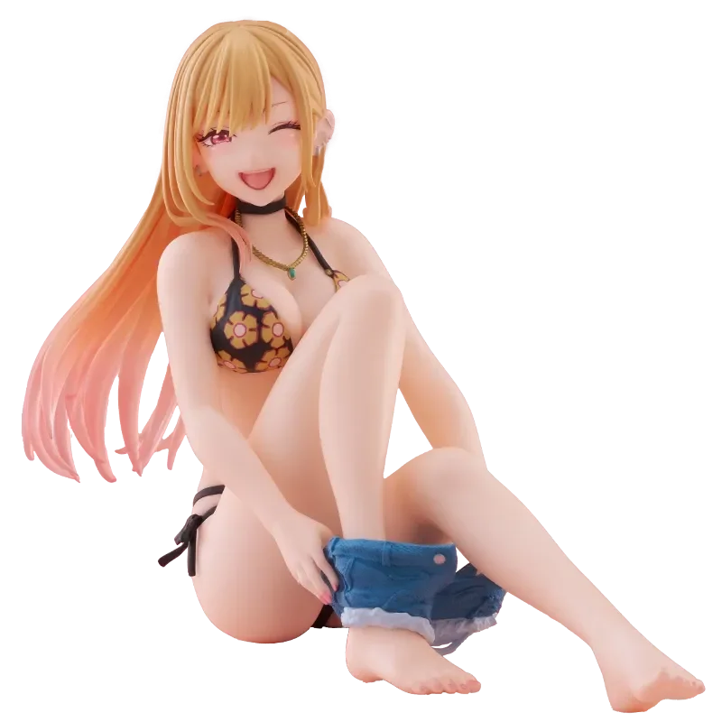 Tersedia Boneka Berubah Jatuh Cinta Marin Kitagawa Pakaian Renang Kustom Figur Aksi Lucu Mainan Dekorasi Casing Komputer Desktop