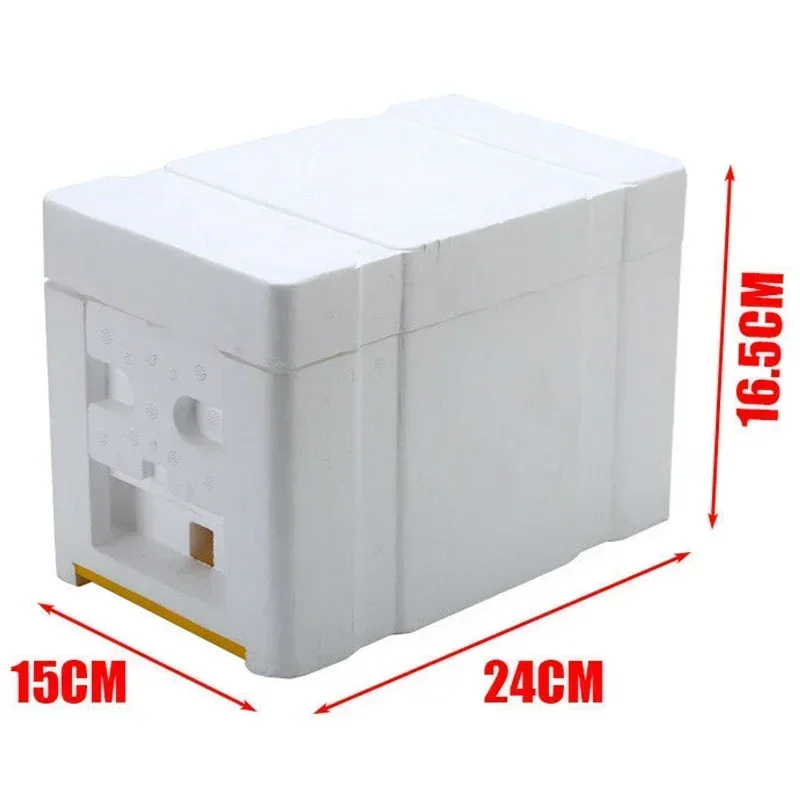 Beehive Beekeeping King Box Foam Home Bee Hive Pollination Boxes Harvest Bee Hive Beekeeper Nest Case Mating Supplies Bee Boxes