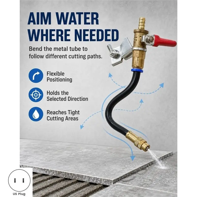 ABKP-Angle Grinder Water-Sprayer 2-Mode Mist Attachment, US Plug