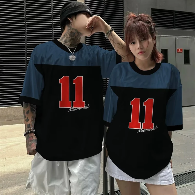 Couple T-Shirt 3d Print Short Sleeve Tops Summer Quick Dry Basketball Men's T-shirt Fashion Sports Shirt Oversized Tees Designer