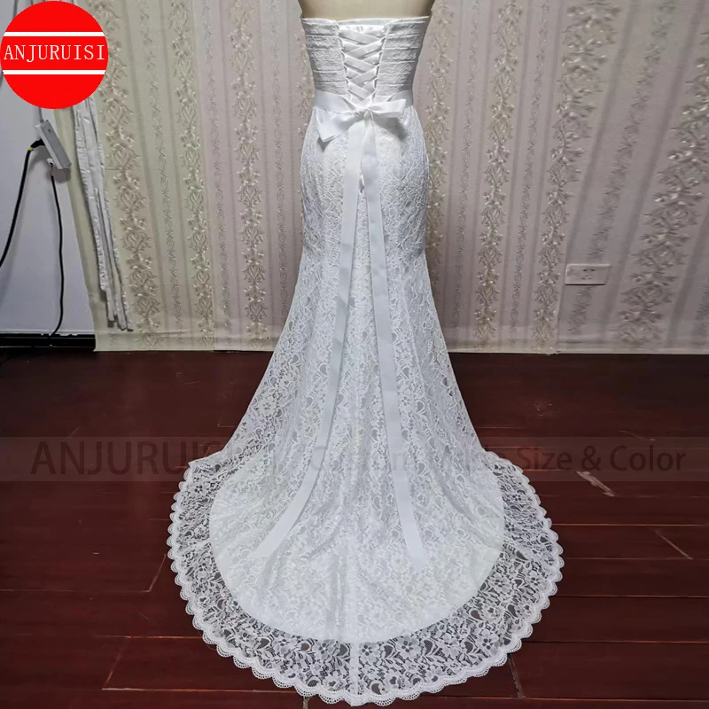 Robe de mariée en dentelle vintage pour femmes, robe de mariée sirène, simple surintendant wjurk Boho, 2022