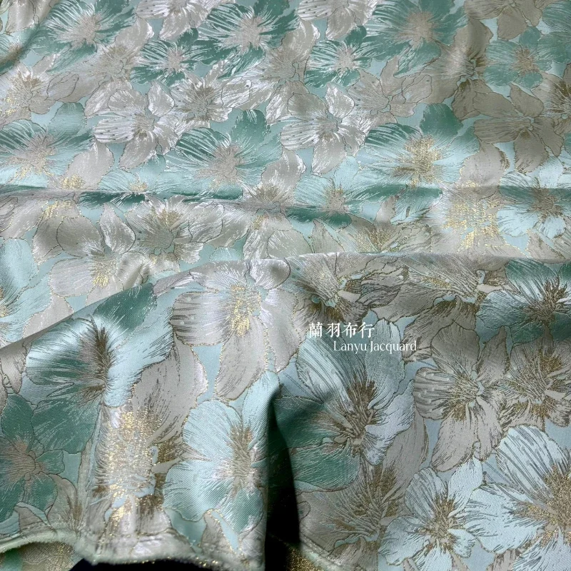 Brocade Jacquard Fabric for Jacket Hanfu Vest Clothing Apparel Sewing Fabrics Cloth for By The Meter Diy Polyester Material