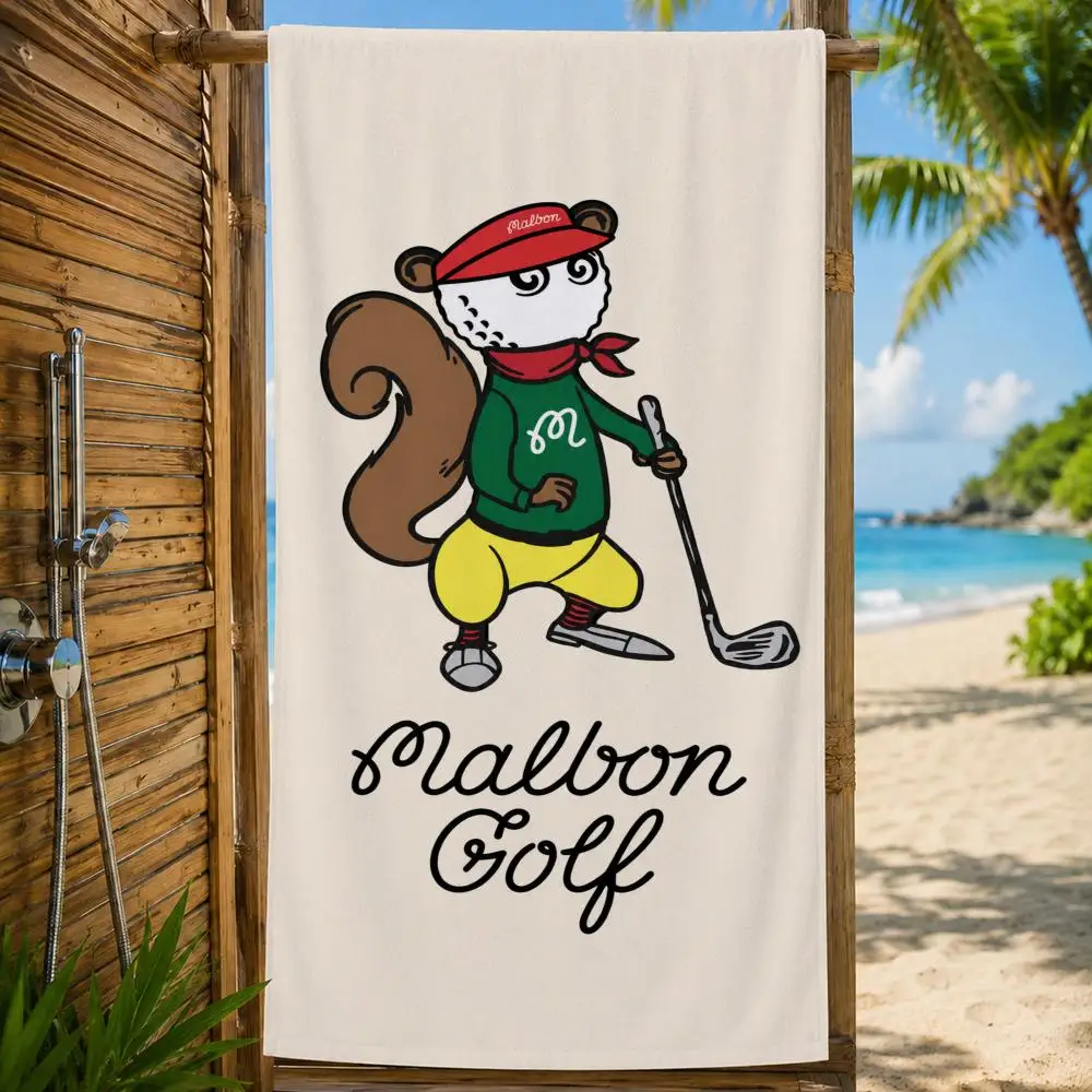 Marke Malbon Golfhandtuch, großes bedrucktes, schnell trocknendes Mikrofaser-Strandtuch, Gesichtstuch, weich, leicht, für Fitness, Camping, Spa – Detail 26