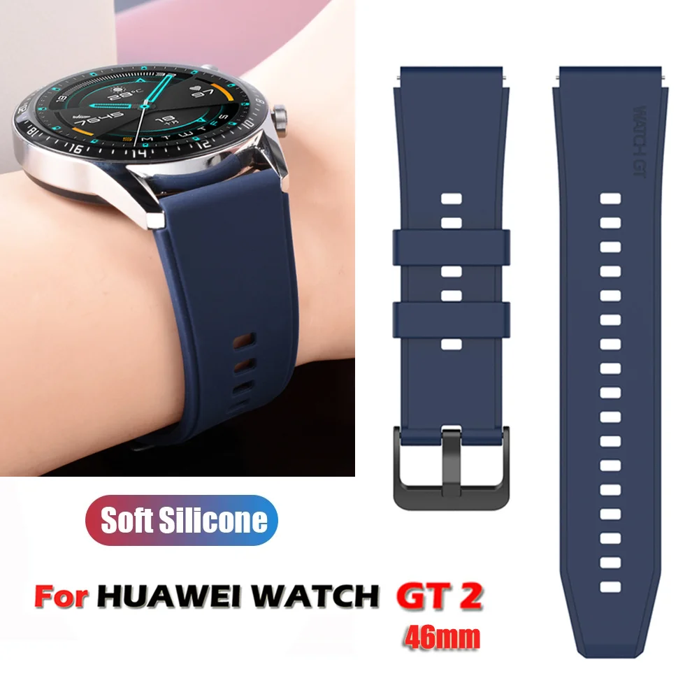 Replacement Strap For Huawei Watch GT 2 Pro Strap Silicone Strap For Huawei Watch GT 2 46mm Strap Watchband Bracelet