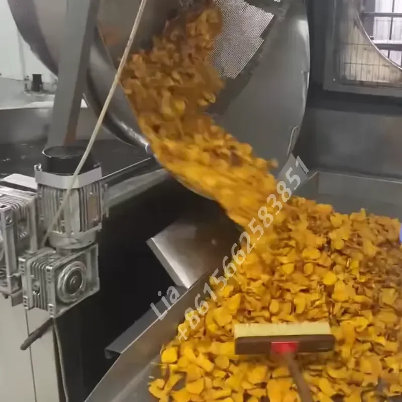 2026 Factory Price 50-100 kg Potato Chips French Fries Chin Chin Chips Snack Food Frying Machine With CE ISO 9001