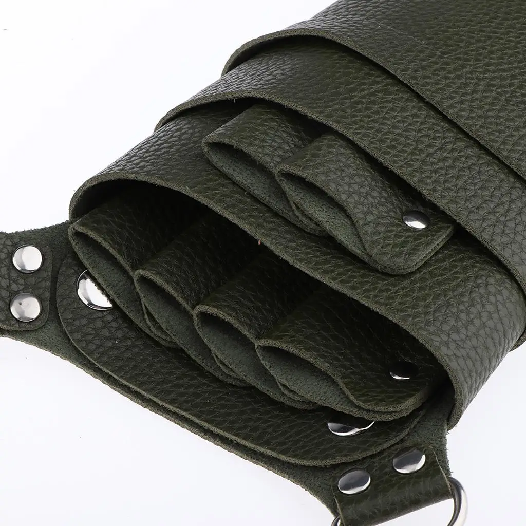 Прочная сумка для хранения расчески/зажимов для ножниц из искусственной кожи для парикмахера