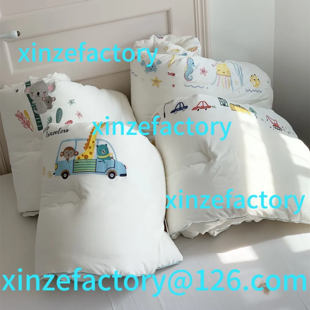 

Customizable cotton cartoon children's embroidery warm thick single double spring autumn and winter quilt