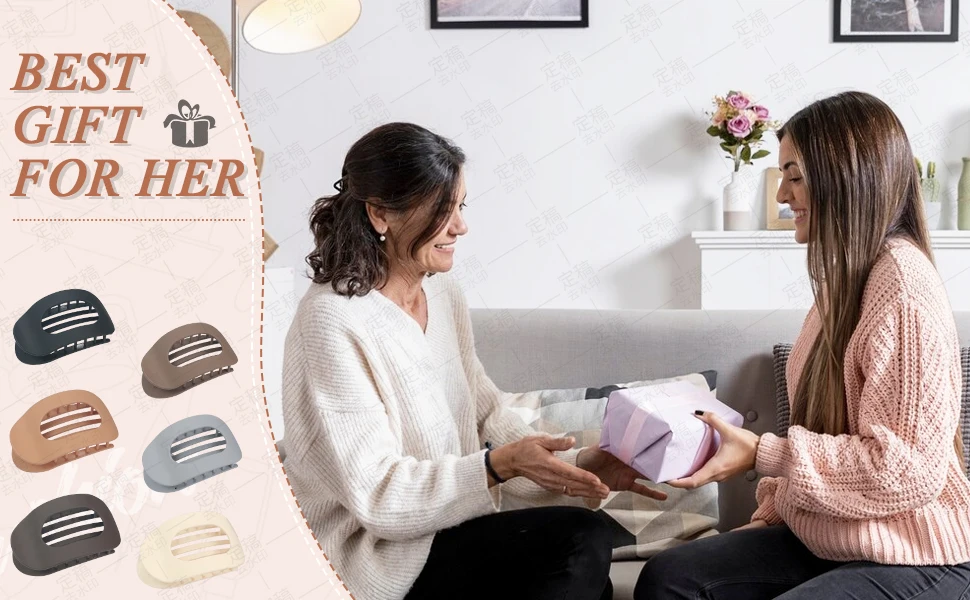 Modische Ovale Flache Haarspangen für Frauen Neues Design Leoparden-Muster Große Flache Runde Haarklammer Französische Acryl-Haaraccessoires – Detail 8