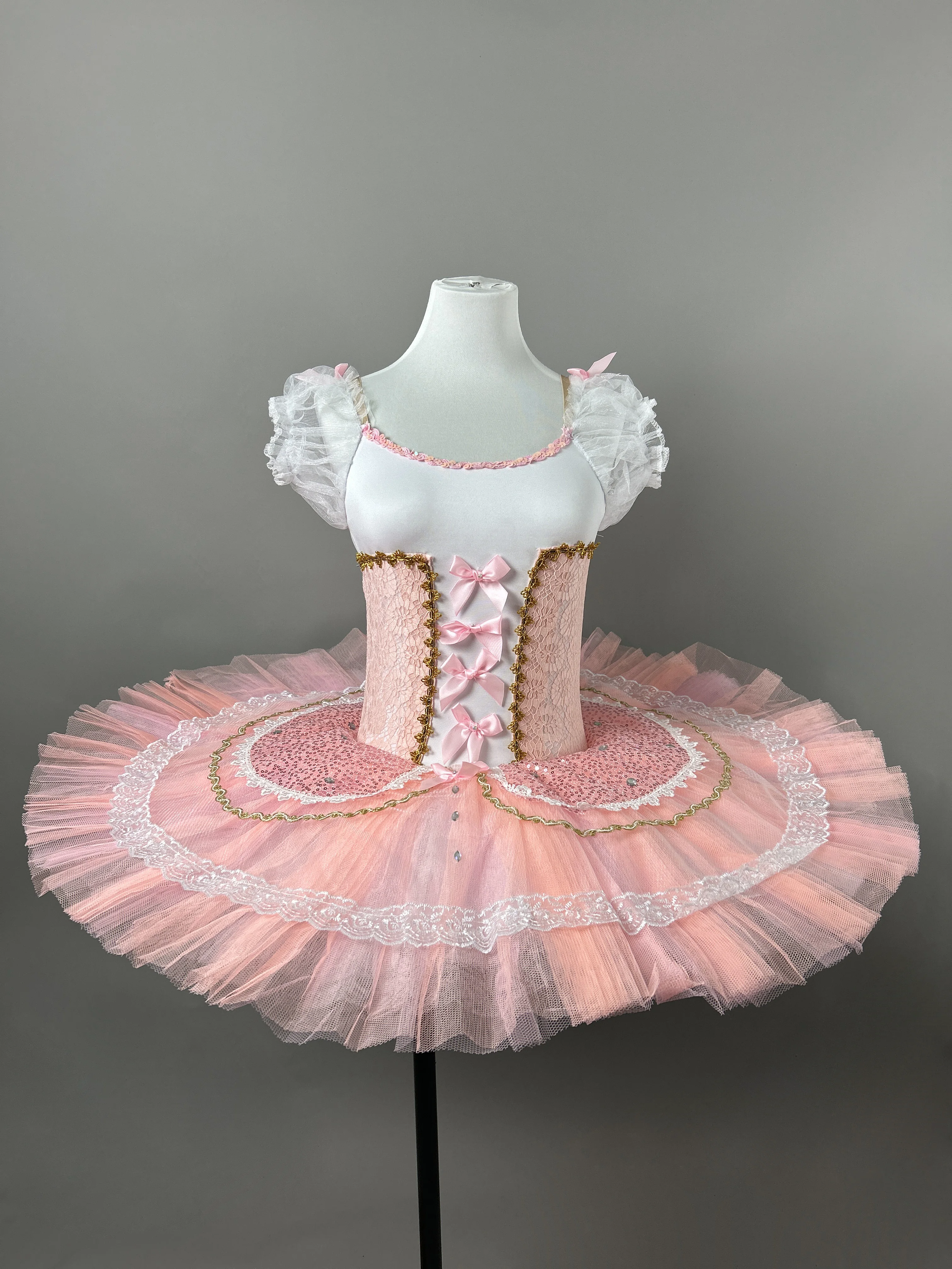 New Girls Ballet Professional Tutu Dress Swan Lake Performance Clothes Pink Ballerina Tutu Costumes Ballet Leotard Dancing Skirt