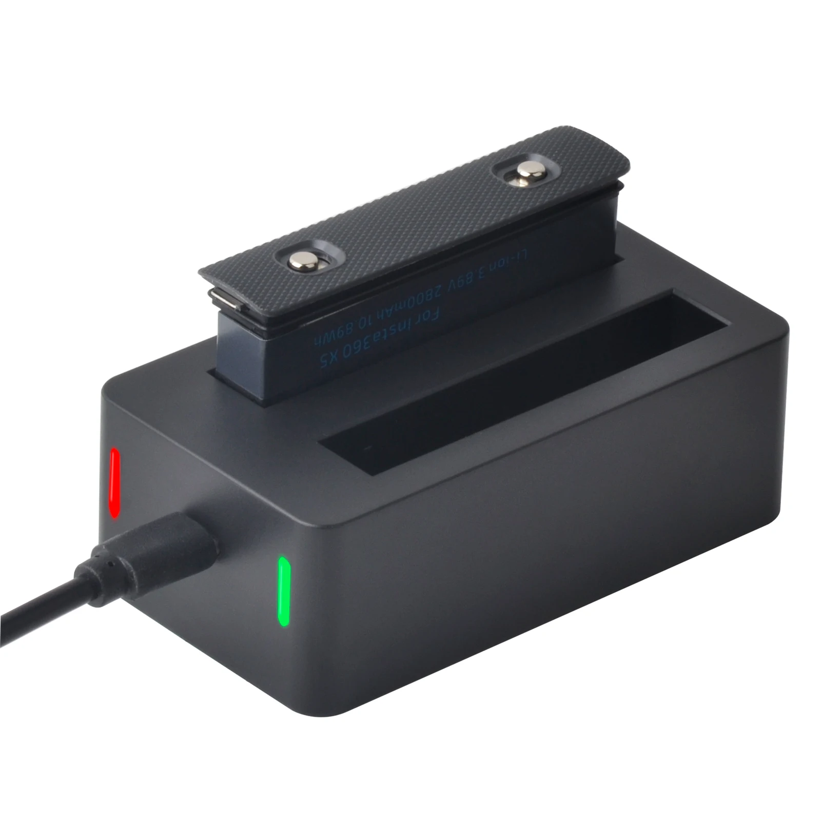 Fast Charging Dual Charger For Insta360 X5 Battery with Type-C Cable For Insta 360 X5 Charger Action Camera Accessories