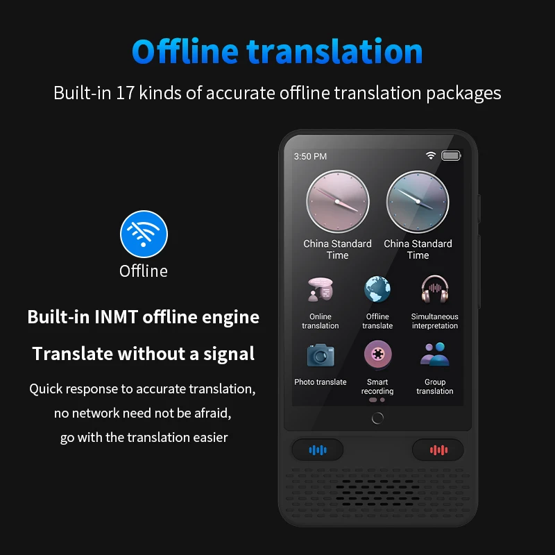 Multi-Translator Real-time Simultaneous Interpretation 74-Language Horizontal/Vertical Autofocus Photo Translation User-Friendly