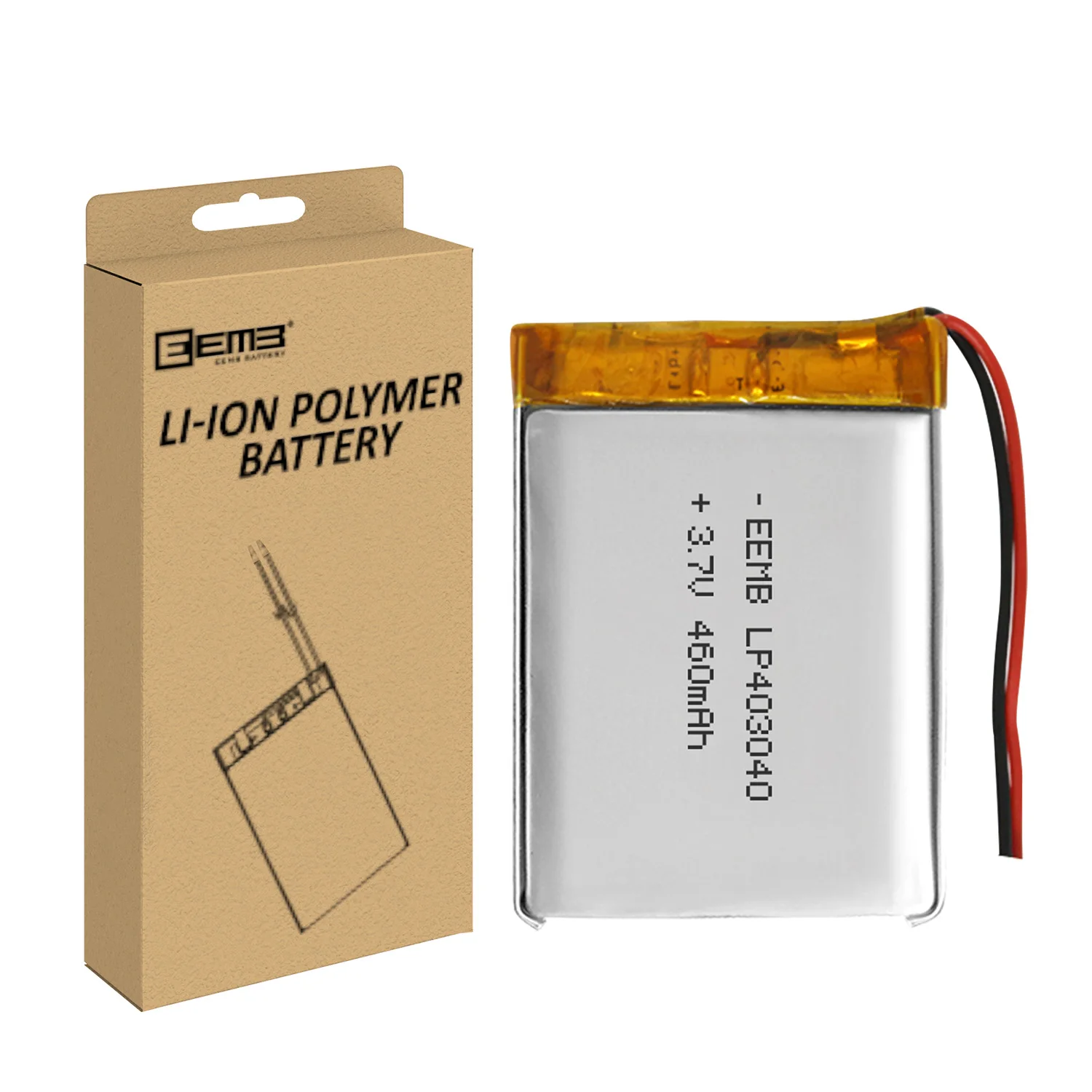 EEMB 1~10SZT 403040   Akumulator litowo-polimerowy 3,7 V 460 mAh Lipo LP 403040