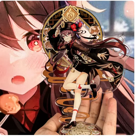 15cm Anime Genshin Impact Furina Acrylic Double-Sided Stand Figure Model Plate Cosplay Collection Desktop Decor Gifts LX