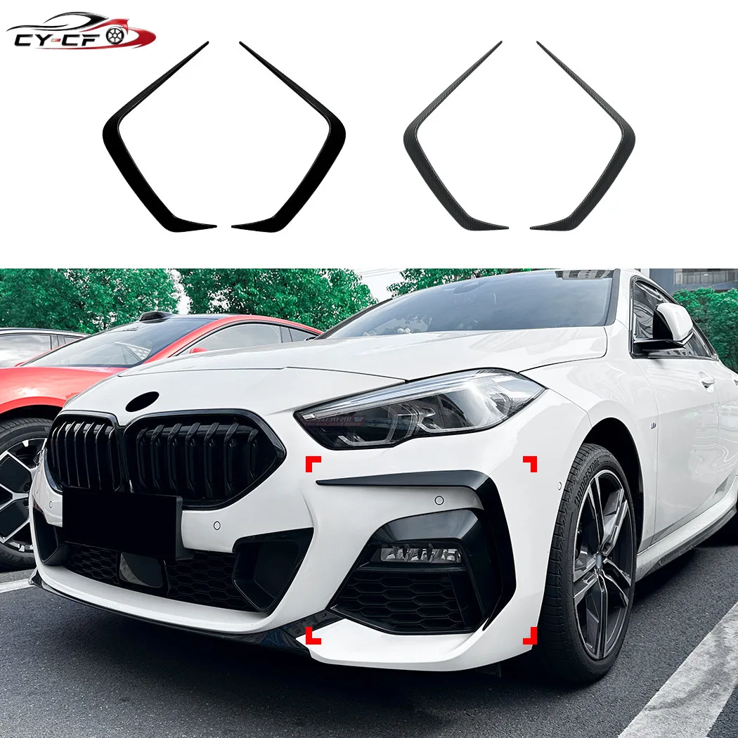 For BMW 2 Series F44 M Sport 2020 2021 2022 2023 2024 Front Wind Knife Spoiler Grille Cover Air Vent Car Sticker Modification