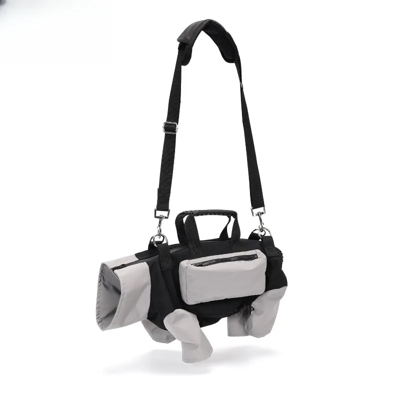 Go out backpack jacket two-piece set portable go out traction crossbody back dog strap y