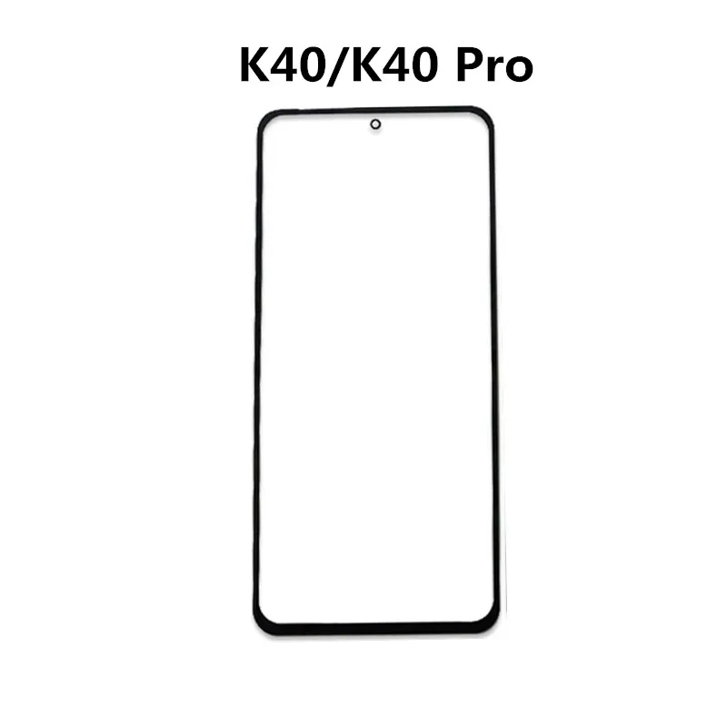 Outer Screen For Xiaomi Redmi K20 Pro K30 K40 Gaming Black Shark 4 Front Touch Panel LCD Display Glass Repair Replace Part + OCA