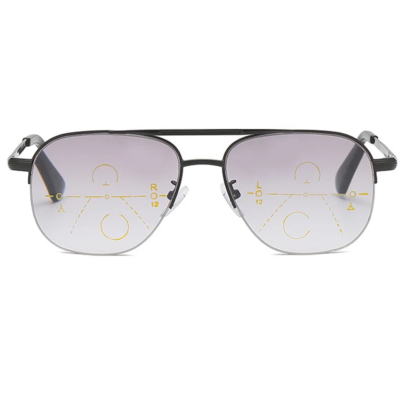 Sonne Multi-fokale Progressive Lesebrille Männer Frauen Mode Anti Blue Ray Presbyopie Brille Computer Optische Weit In Der Nähe Brillen – Detail 9