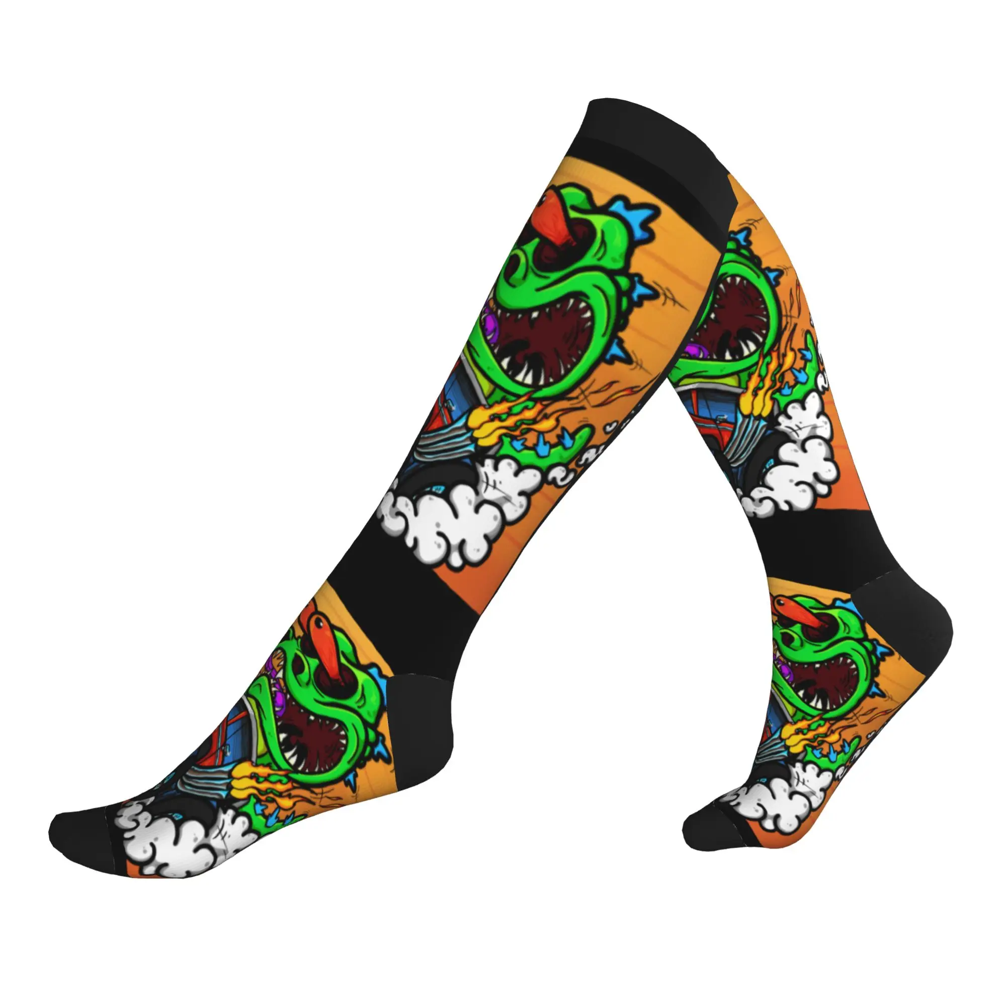 Funny Rat Fink Animation Anime Cartoon Men's Sports Compression Socks Unisex Cute  Spring Summer Autumn Winter Dress Socks