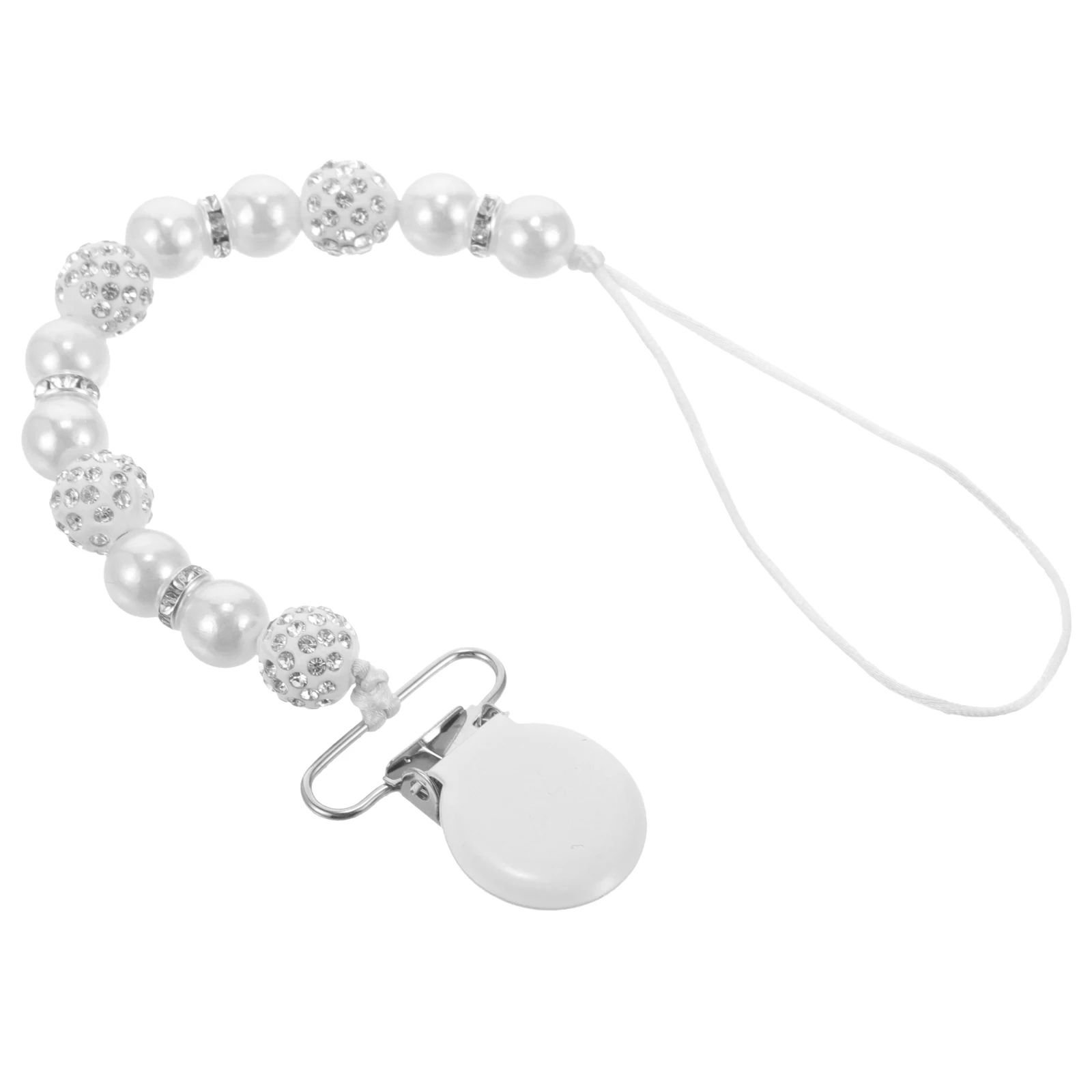 

Baby Pacifier Strap Hollow Plastic Beads Delicate Carving Beneficial Visual Development Standard Pacifiers Pacifier Clip