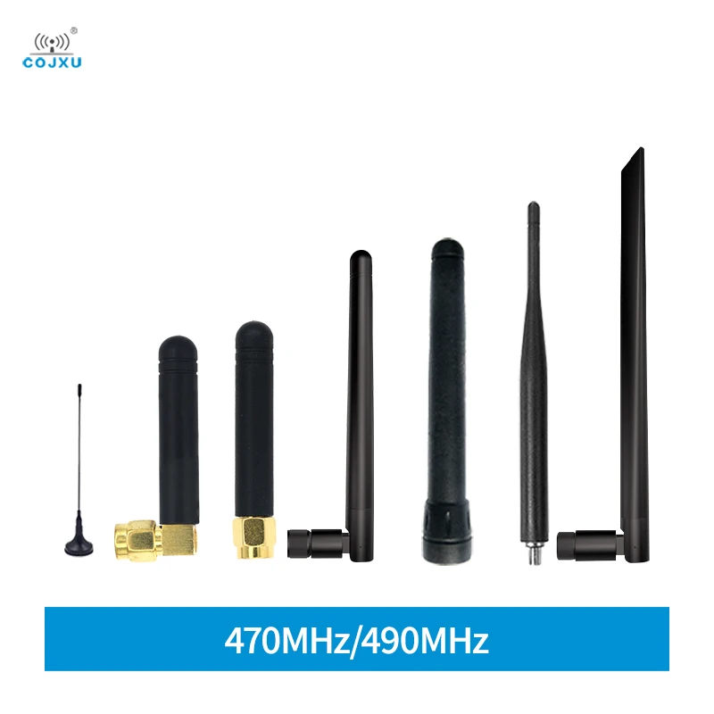 2pcs 470MHz 490MHz Omnidirectional Wifi Antenna COJXU 2-4dBi SMA J for Hotspot Routers Radio Camera Networking Module Modem