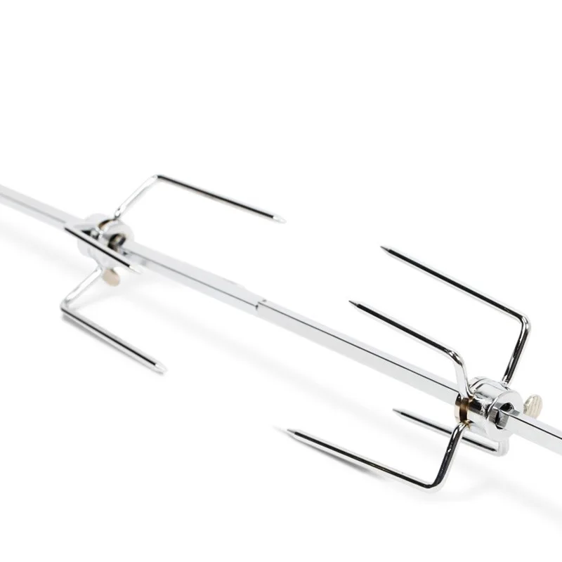 Camping Portable Electric Grill Motor Set Spit Rotisserie Rod Kit