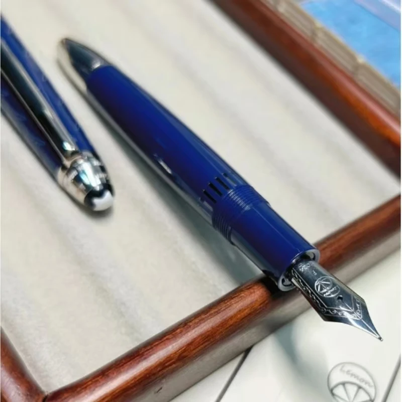 Lenmon M6 Caneta-tinteiro, Acrílico LongKnife, EFFM Nib Ink Pen, Material de escritório, Luxo Escrita Presente, Novo, 2022