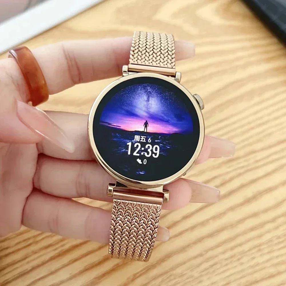 Huawei Watch用ミラネーゼバンド,18 20 22mm, Huawei Watch gt 4, 41mm, 2e, 3 pro,42 46mmサムスンギャラクシー用ブレスレット,サムスンギャラクシー用44mm 43 47mm