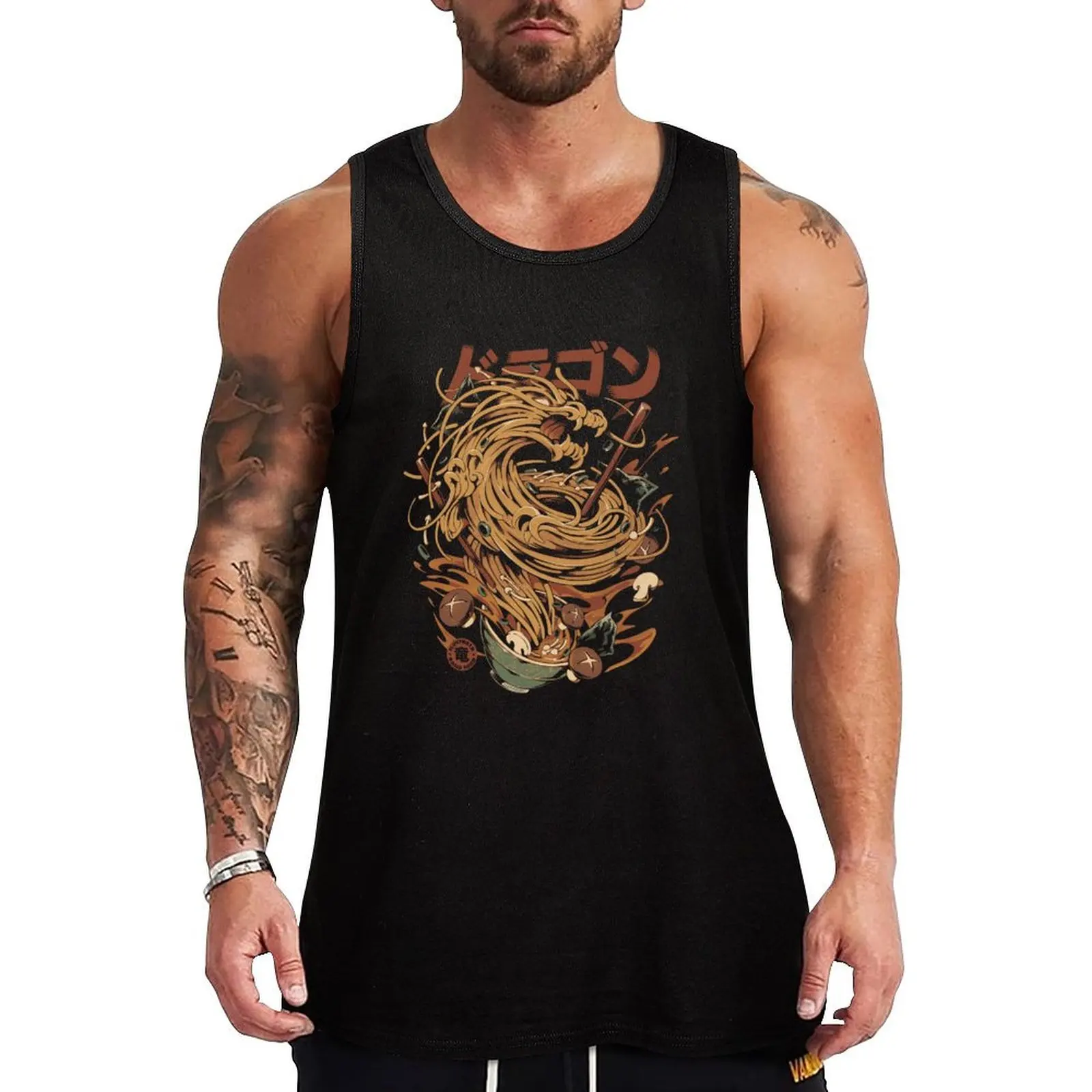 

Noodle Dragon Tank Top sleeveless vest men male top gym accessories men
