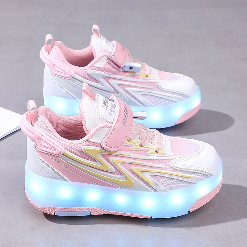 

2025 Heelys for Kids (Fall & Winter): Boys' & Girls' Invisible 4-Wheel Retractable Big Kids' Skates