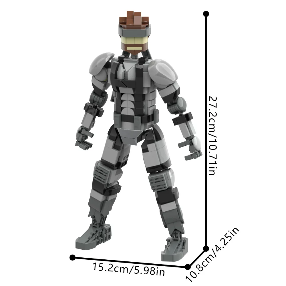 Klocki Gobricks MOC Metal Gear Solid Mechaniczne Roboty Model Solid Snake Bricks DIY Zabawka do Składania Prezent dla Dzieci