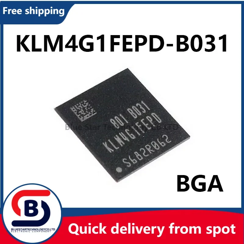 

Free Shipping 10-50pcs/lots KLM4G1FEPD-B031 4G1FEPD-B031 KLM4G1FEPD KLM4G1 4G1FEPD IC font library 4G 153ball EMMC chip in stock