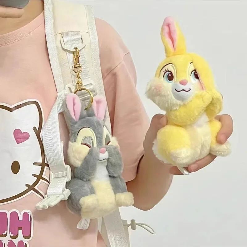 น่ารัก Thumper/Bunny ตุ๊กตาตุ๊กตาจี้พวงกุญแจกระเป๋าเป้สะพายหลังตกแต่งตุ๊กตาการ์ตูนอุปกรณ์ต่อพ่วงวันหยุดของขวัญสําหรับคนรักและเพื่อน