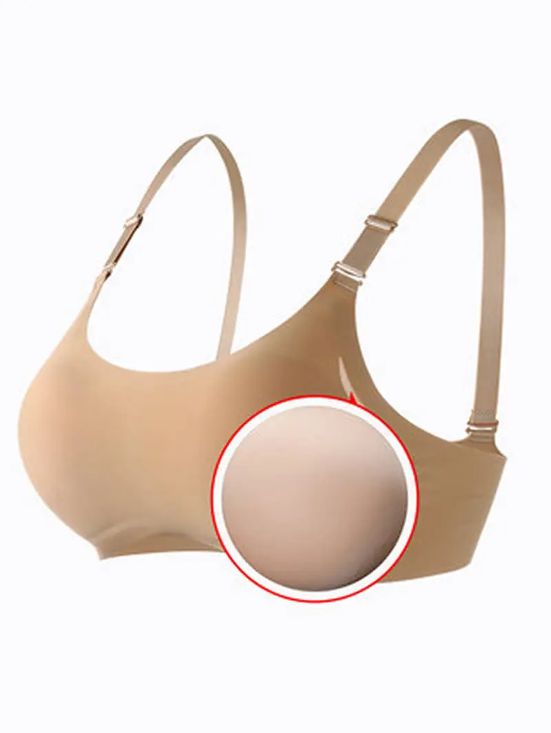 New Bra Mastectomy Women's Bra for Mastectomy and Cross Cosplay + Pair of Spongy Breast Implants