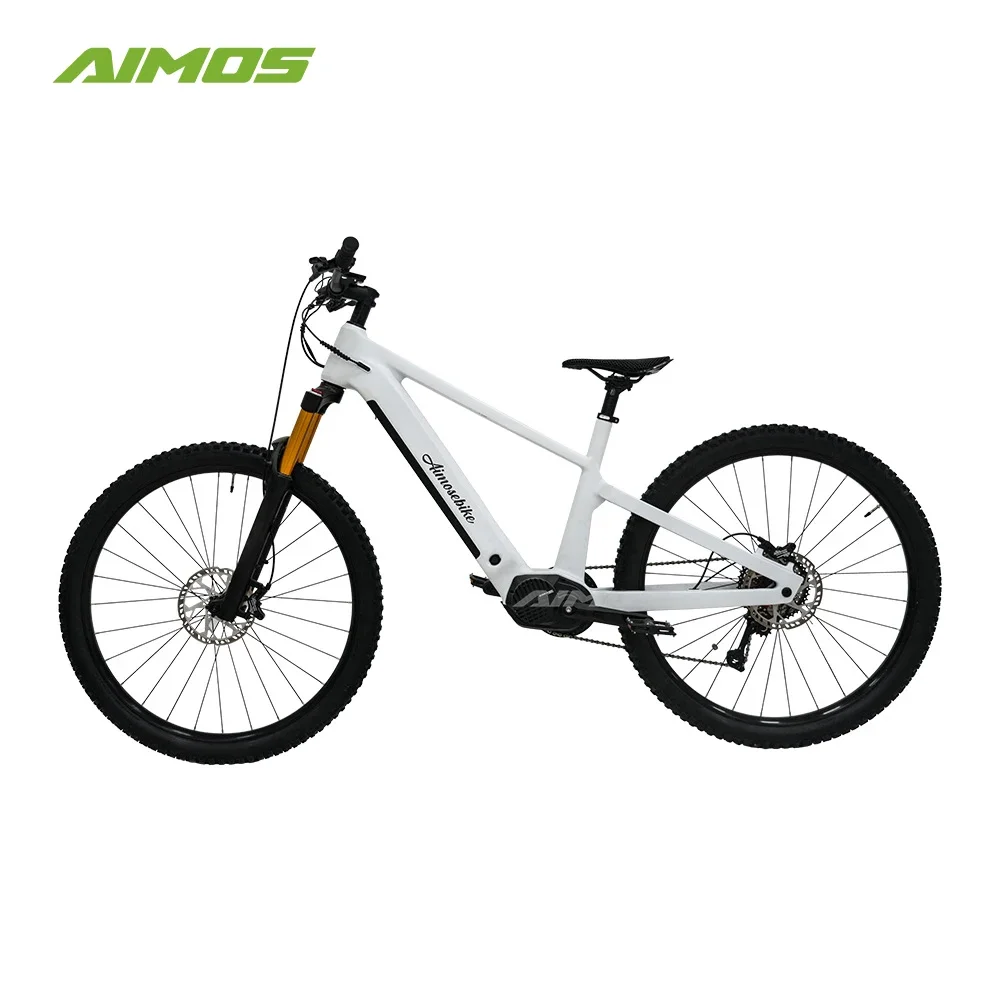 36V 250W/48V 500W Mid Drive System off road Electric Bicycle Full Suspension Aluminum alloy frame Electric Mountain Bike