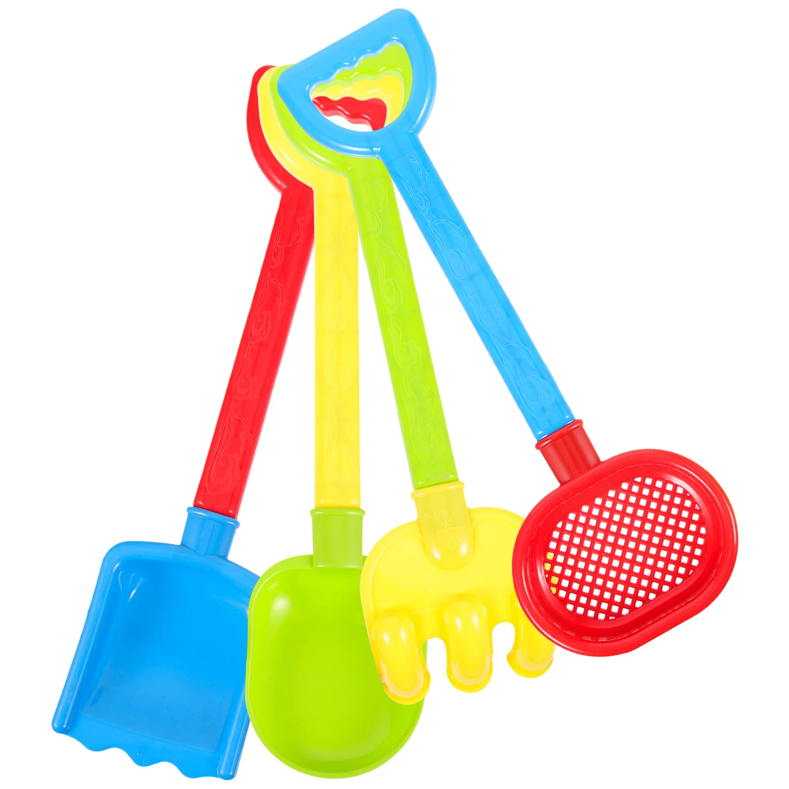 

4 Pcs Hourglass Shovel Set Mini Toy Toddler Beach Toys Kids Outdoor Tools Play Accessories Digging Plastic Kid's