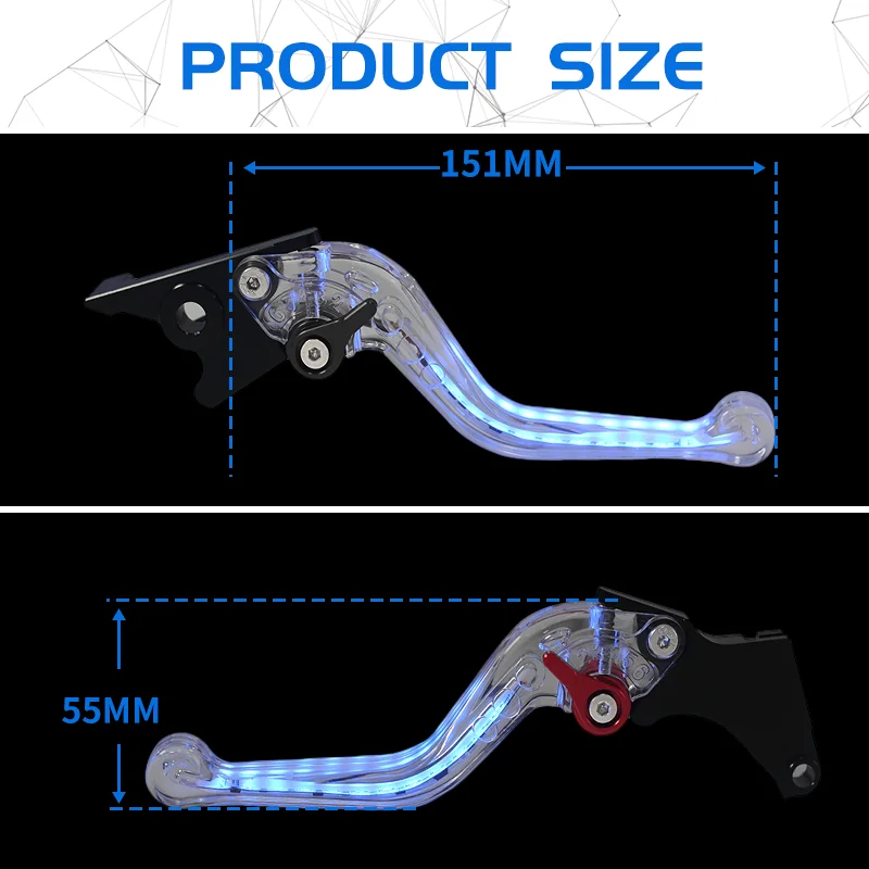 Para VERSYS 650cc/1000 2015-2023 2024 VULCAN/S 650cc 2015-2023 2024 accesorios de motocicleta palancas de embrague de freno iluminadas