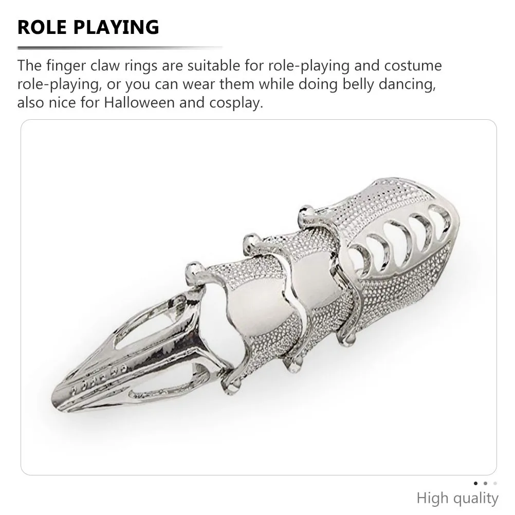 3 قطعة المعادن الجوف خارج وهمية مسمار يغطي غيبوبة الساحرة أظافر مخالب لجميع القديسين تأثيري الرقص الشرقي مسمار الفن التبعي