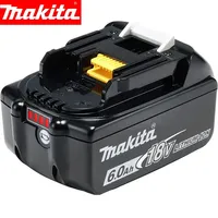 1-Pack Original Makita 18V 6.0Ah battery 18650 rechargeable lithium-ion battery, Makita 18V BL1860B Can replace BL1830 BL1850B